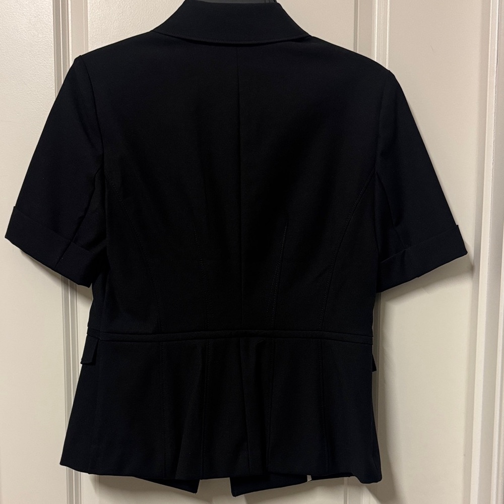 White House Black Market Short Sleeve Black Blazer - Picture 3 of 3